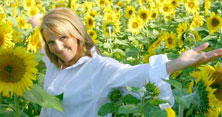 Mädchen Sonnenblumenfeld Mädchen Sonnenblumenfeld
